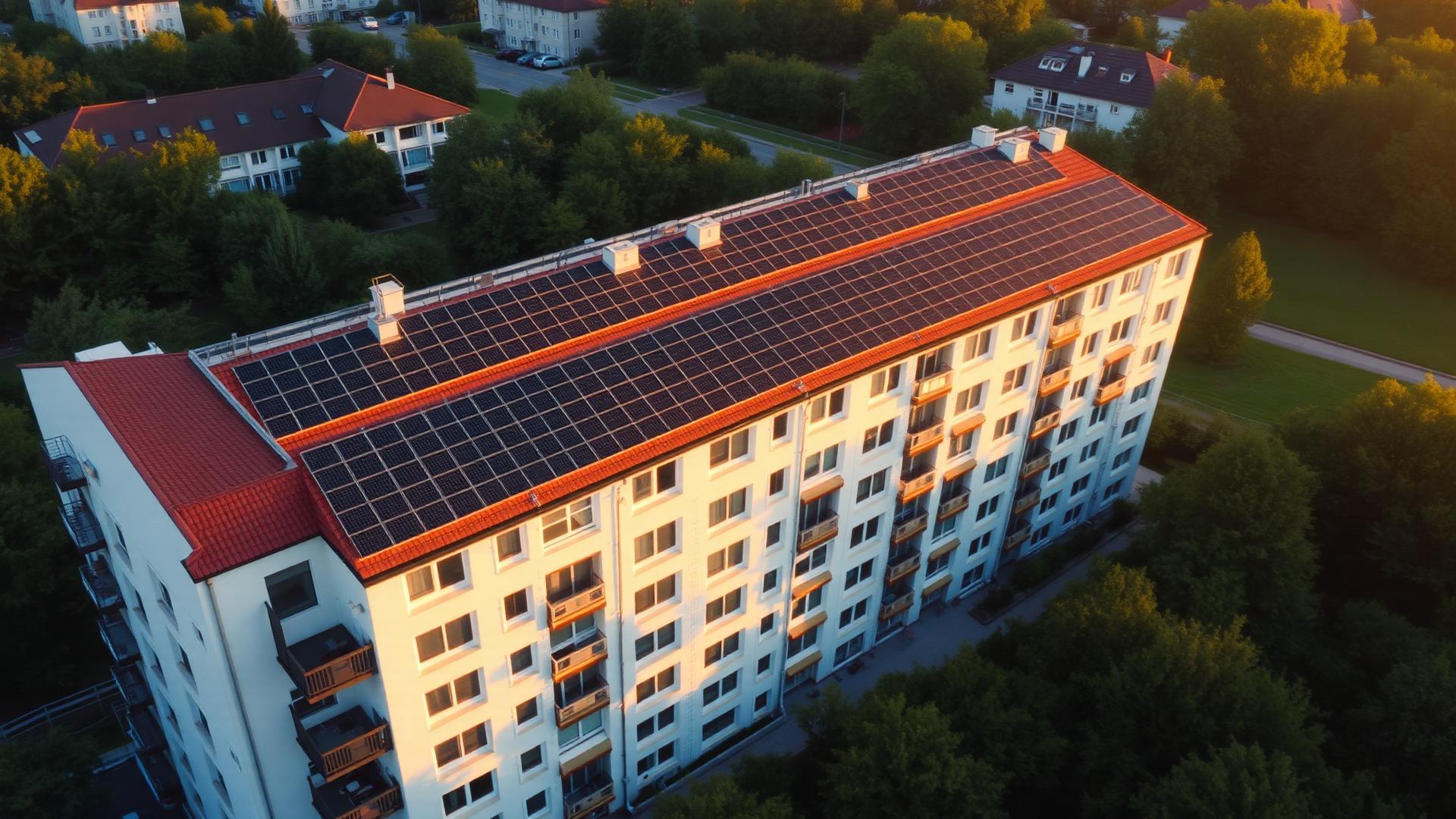 Mehrfamilienhaus mit Solaranlage